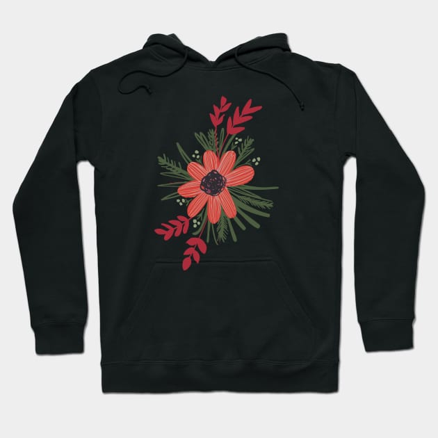 Black, red and white cosmos png Hoodie by FrancesPoff